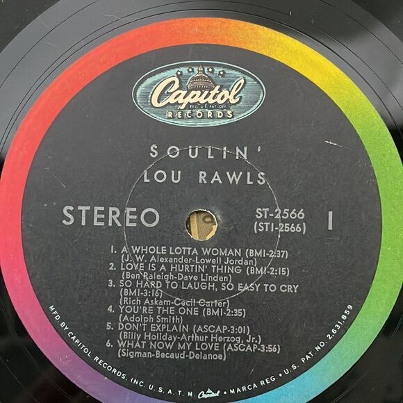 Lou Rawls vinyl Record soulin’ - Picture 7 of 9